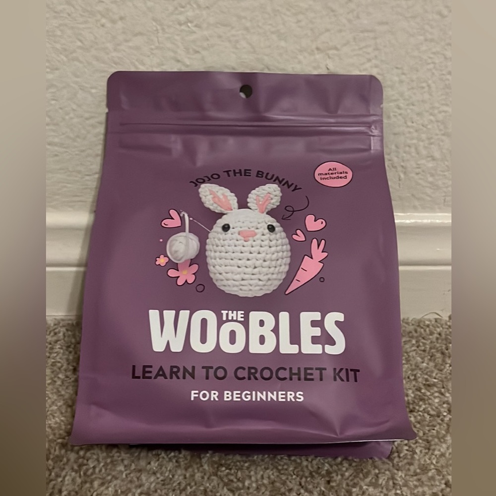 Unopened Woobles Learn to Crochet Kit - Jojo the Bunny